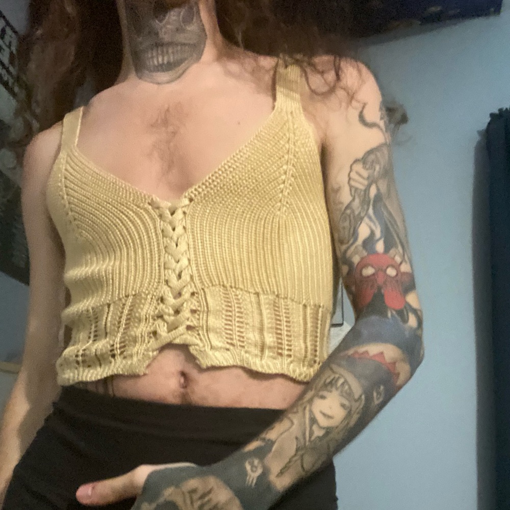Beautiful hand made top worn once for pictures!!